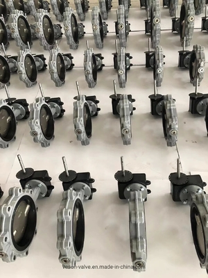 নিউম্যাটিক ওয়েফার বাটারফ্লাই ভালভ 1-12 ইঞ্চি নিম্ন চাপ