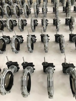 অ্যালুমিনিয়াম ব্রোঞ্জ ডিস্ক সহ লগ টাইপ 150 পাউন্ডের বাটারফ্লাই ভালভ