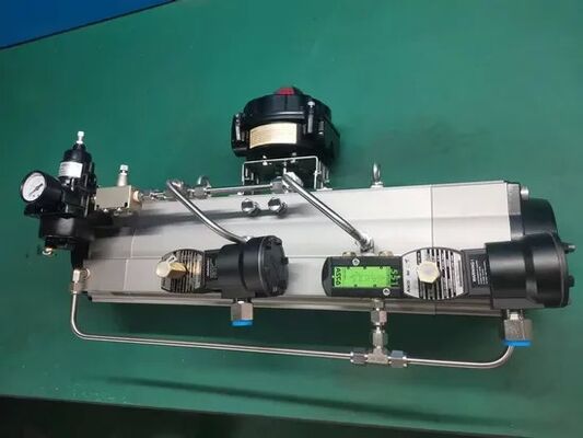 স্টেইনলেস স্টীল 316 ফুল পোর্ট আইএসও 5211 স্ট্যান্ডার্ড ফ্ল্যাঞ্জড এন্ড সহ নিউম্যাটিক বল ভালভ