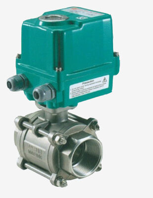 60Nm আউটপুট টর্ক IP67 আবরণ এবং মোটরাইজড ভালভ অ্যাপ্লিকেশন জন্য অ্যালুমিনিয়াম খাদ হাউজিং সঙ্গে বৈদ্যুতিক চালিত বল ভালভ