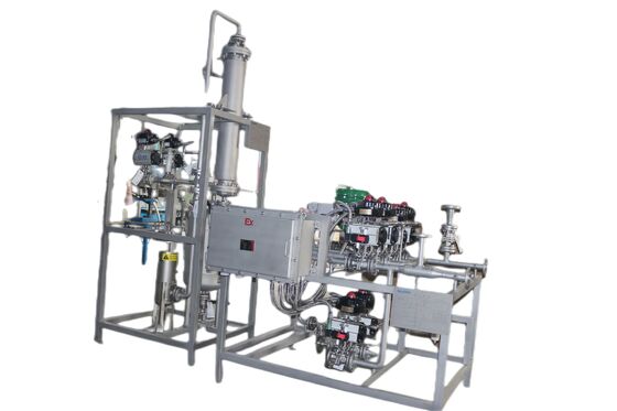 ইন্ডাস্ট্রিয়াল ব্যবহারের জন্য সোজা মাধ্যমে টাইপ সঙ্গে ভাসমান বল ভালভ স্কিড মাউন্ট সিস্টেম