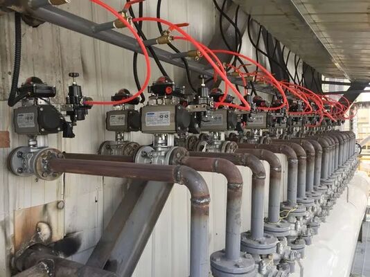 শিল্প ব্যবহারের জন্য ফ্লোটিং বল ভালভ এবং স্ট্রেইট থ্রু টাইপ সহ স্কিড মাউন্টেড সরঞ্জাম