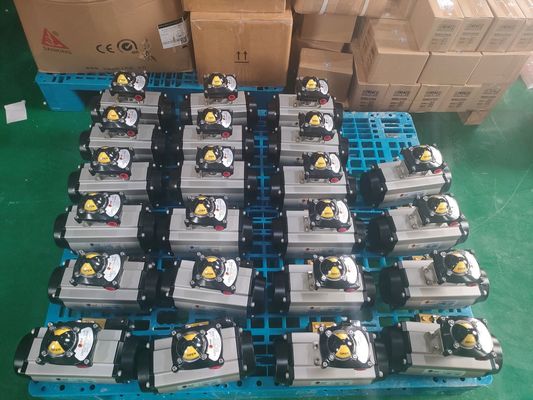 পাইপলাইন ভালভের বায়ুসংক্রান্ত actuator ঢালাই লোহা বায়ুসংক্রান্ত অন অফ ভালভ / দুই উপায় বায়ুসংক্রান্ত ভালভ ভারী দায়িত্ব টাইপ