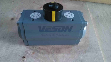 PTFE / Teflon লেপা নিউম্যাটিক রাক এবং Pinion রোটারি অ্যাক্টিভিউটর 2 ~ 8 বার কাজ চাপ