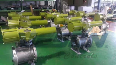 ই এম স্কচ Yoke বায়ুসংক্রান্ত Actuator স্প্রিং রিটার্ন টাইপ অ্যালুমিনিয়াম খাদ উপাদান