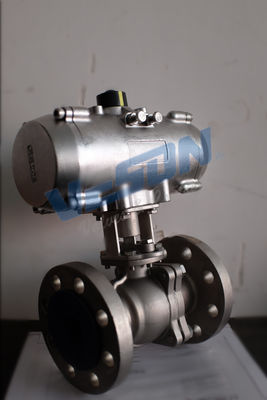 SS304 স্টেইনলেস স্টীল ঘূর্ণমান Actuator বল ভালভ কোয়ার্টার সক্রিয় Actuator বল ভালভ (এয়ার ওপেন/ক্লোজ)